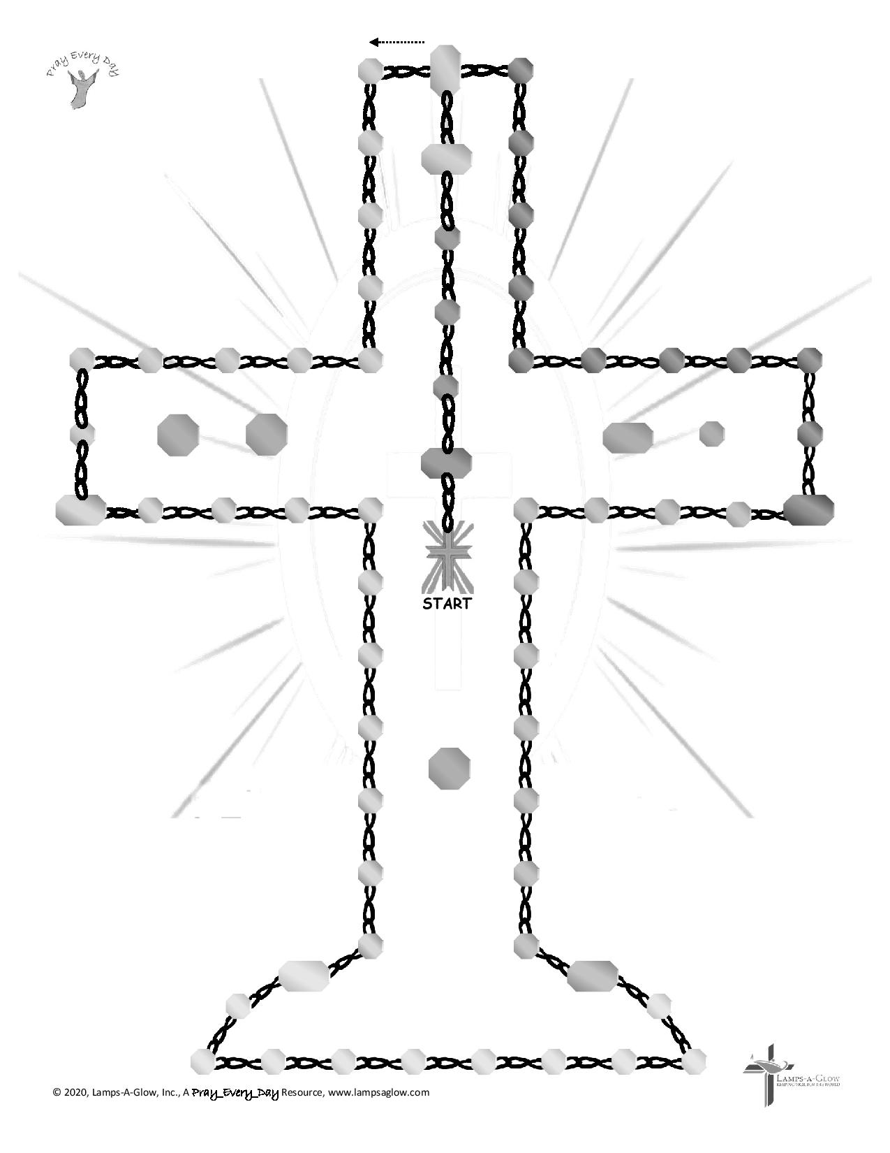 PrayEveryDay RosaryPattern Cross